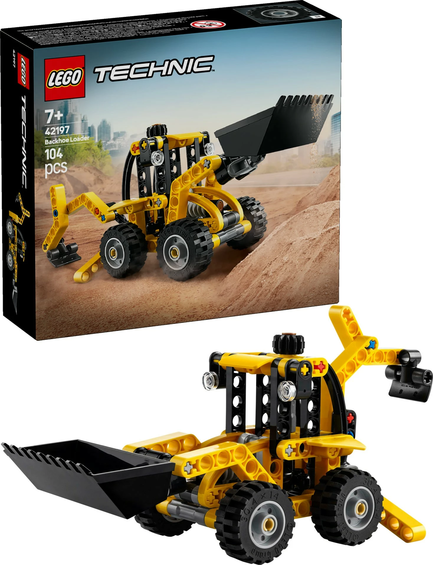 Set ndërtimi LEGO Technic 42197 Baggerlader, 104 pjesë, multikolor
