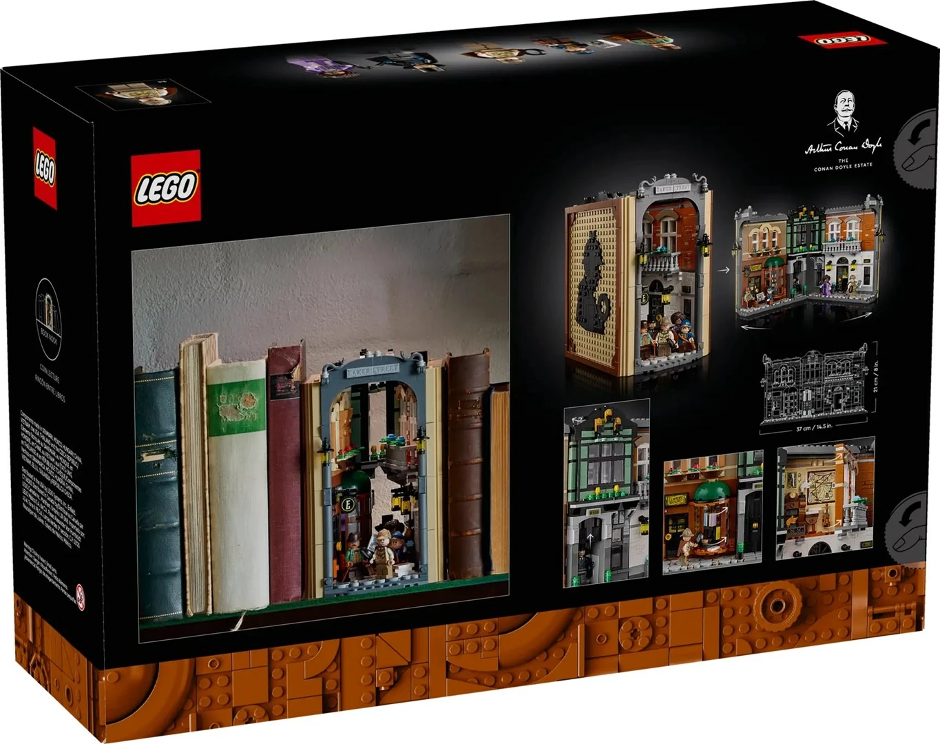 Set LEGO Sherlock Holmes Book nook, ICONS 10351, 5 minifigura