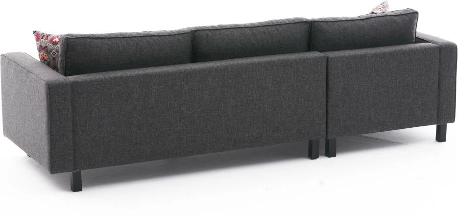 Këndare Atelier del Sofa, pëlhurë Kale, ngjyrë antracit