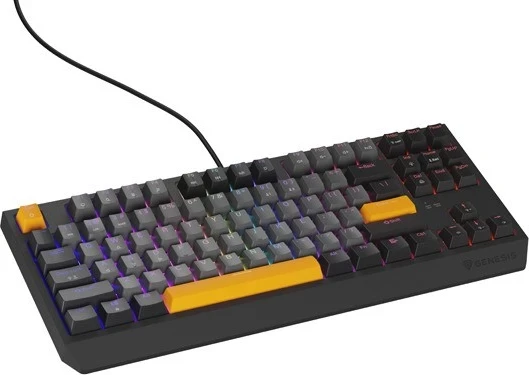 Tastierë mekanike Genesis Thor 230, TKL, RGB Outemu Red, gri e zezë
