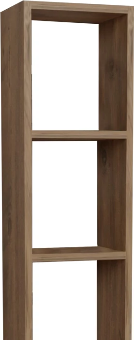 Bibliotekë Barzine melamine, hije natyrale, 27.6x19.5x150cm