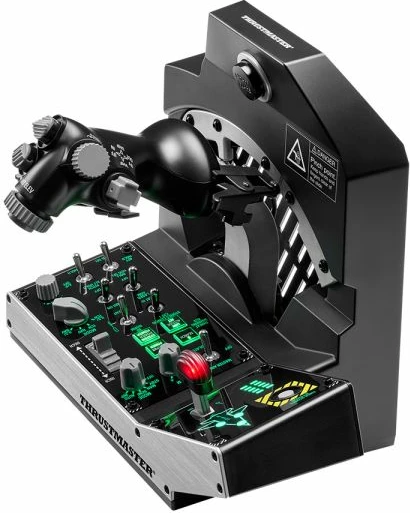 Sistem throttle për simulator fluturimi Thrustmaster Viper TQS Mission Pack për PC, replikë metal 1:1, 64 butona, Worldwide Version, zi/argjendtë