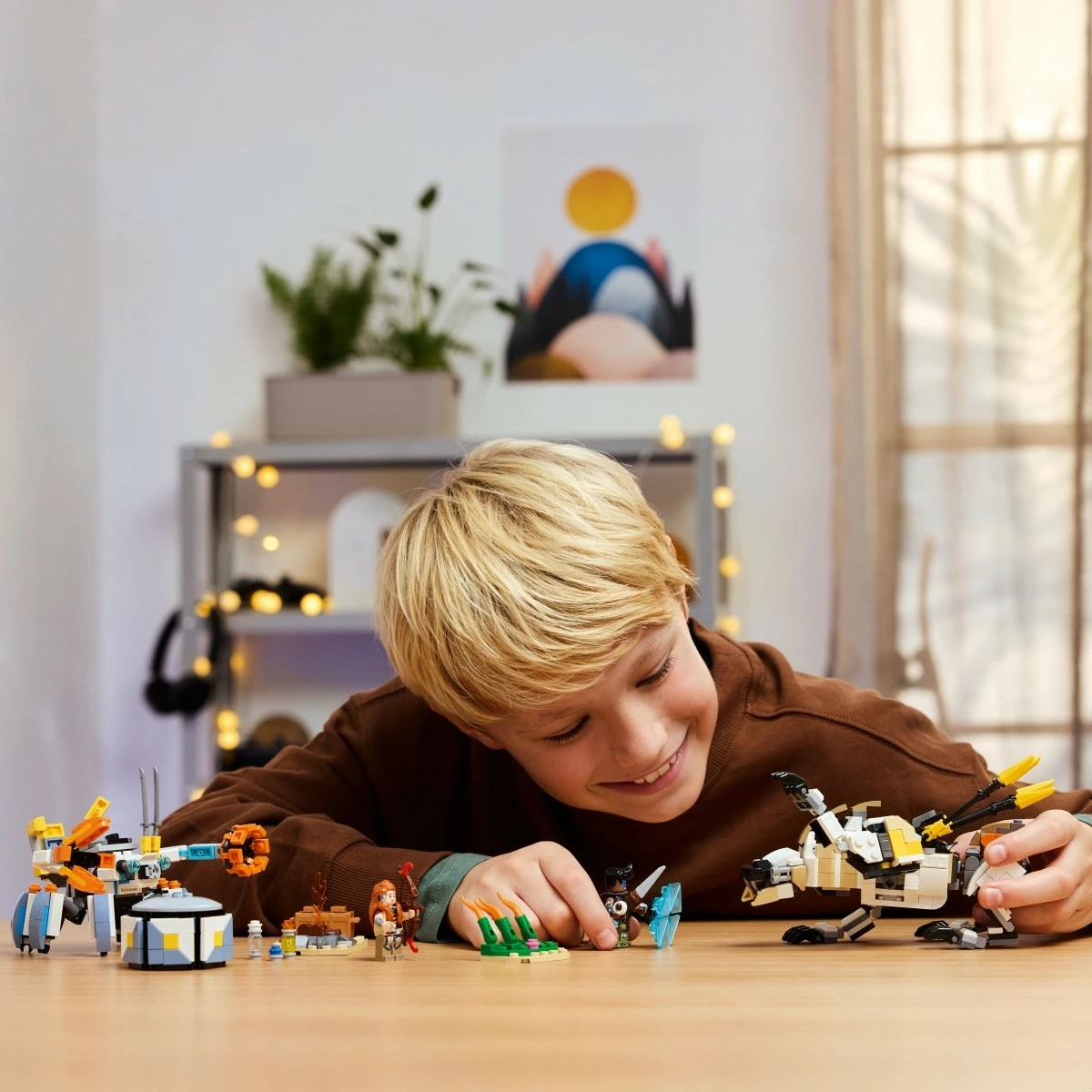 Set LEGO Horizon Adventures 77037, Aloy dhe Varl kundër Crab-Lizard dhe Buzzsaw, 768 pjesë