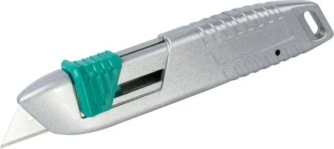 Thikë sigurie metalike Wolfcraft 4134000, me teh trapezoidal, Gjelbër
