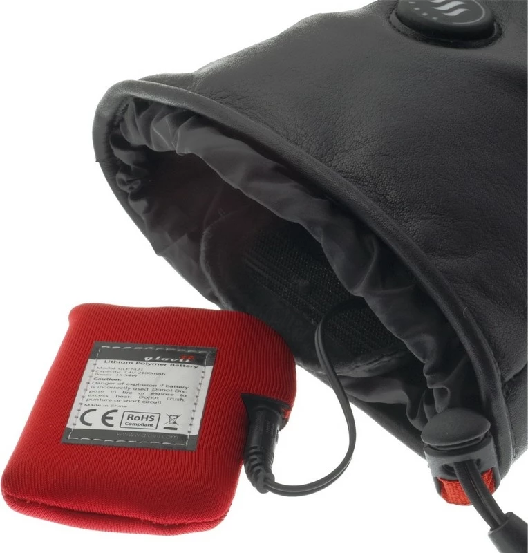 Doreza moto me ngrohje Glovii GZ1 (GS1XL), bateri 2100mAh, size XL, e zezë