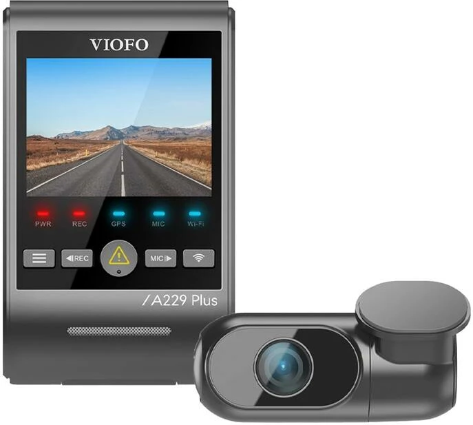 Video regjistrues veture Viofo A229 Plus 2CH, 2K + 2K, WiFi, GPS, i zi