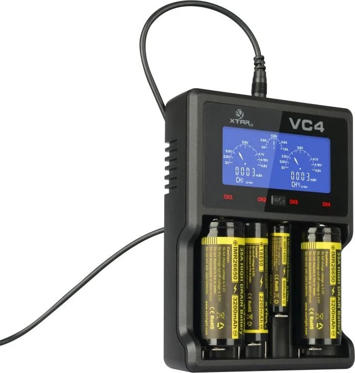 Karikues për bateri XTAR,VC4SL, 18650