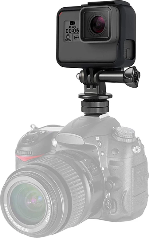 Mbajtës telefoni/kamere sportive Hurtel me adapter, i zi