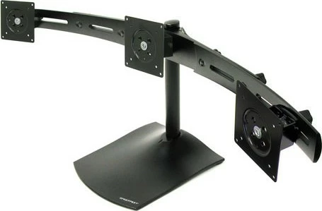 Mbajtëse tavoline për 3 monitorë Ergotron DS100, deri 21 inç, e zezë