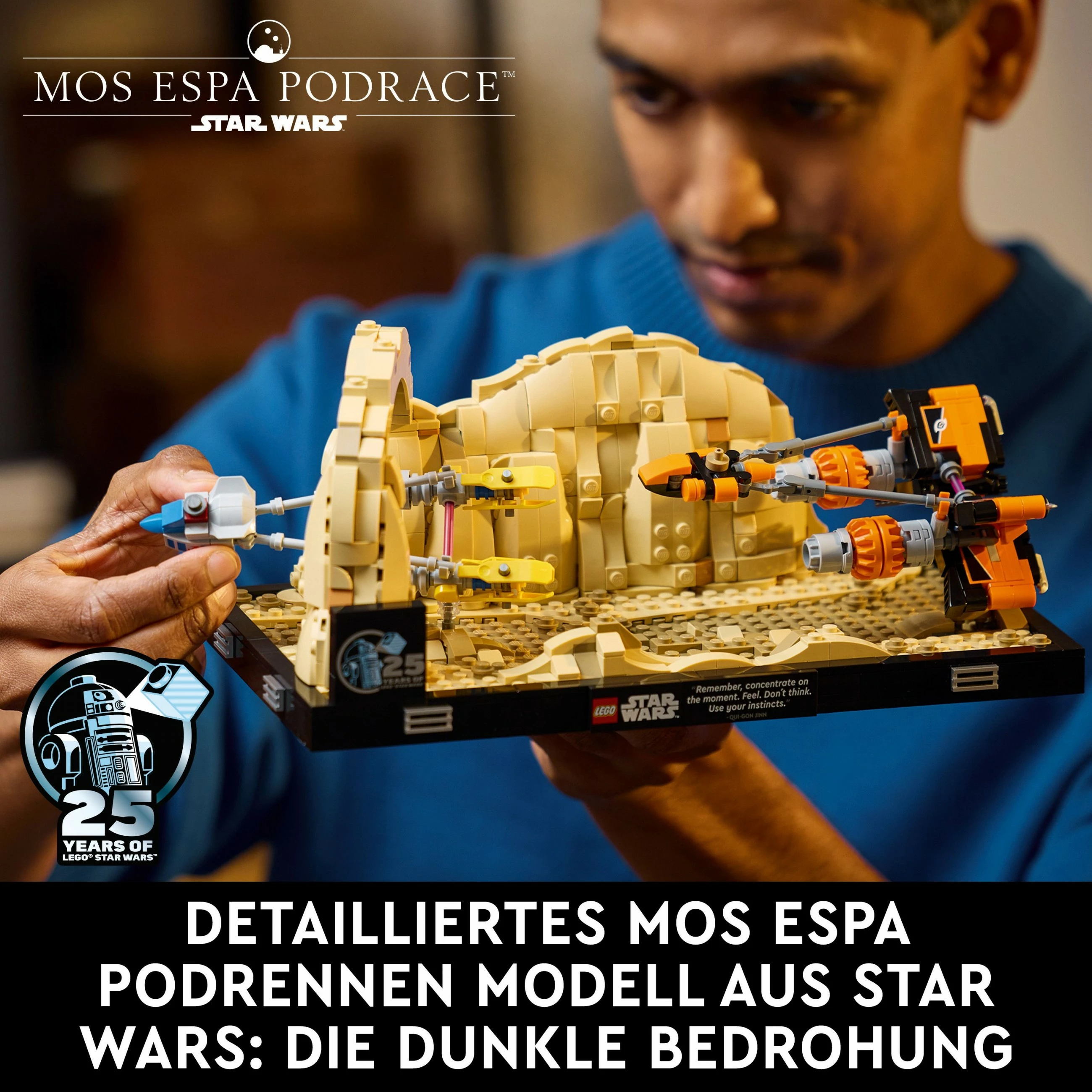 Set ndërtimi LEGO Mos Espa Podrace Diorama, 718 pjesë, shumëngjyrësh