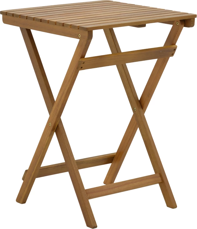 Set tavoline me karrige Elijie-Lazio, palosëse, dru akacie, 50x50x70cm