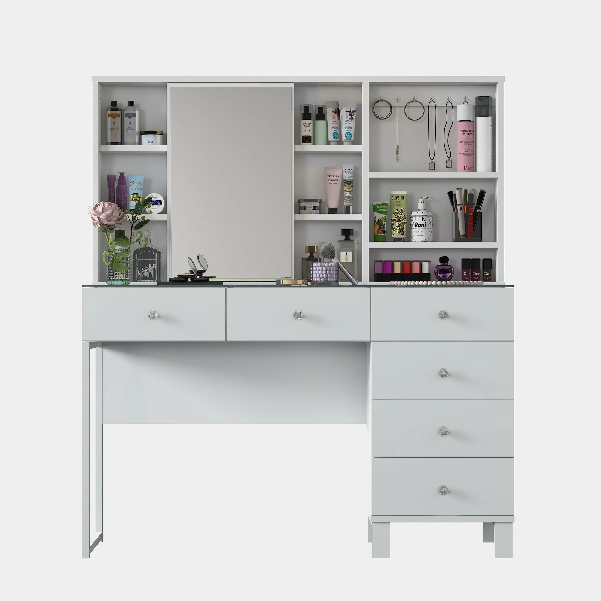 Tavolinë grimi Skye Decor, e bardhë, BJ140 - 3831