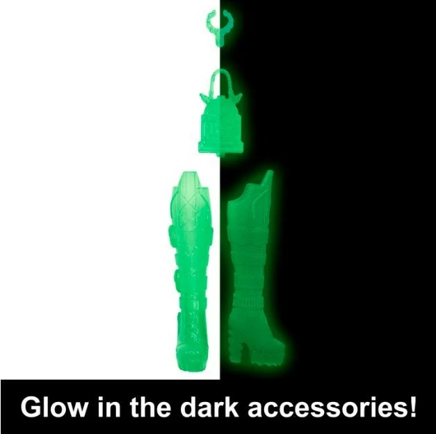 Kukull Monster High Mattel Ghoulia Yelps Skulltimate Secrets Neon Frights me kasafortë dhe aksesorë, shumëngjyrëshe