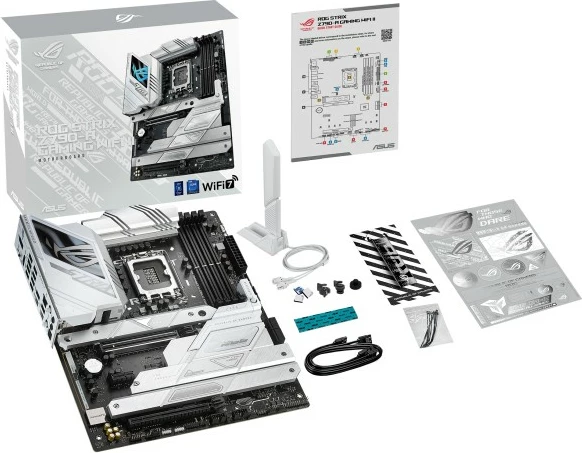 Pllakë amë ASUS ROG STRIX Z790-A GAMING WIFI II, Intel, LGA 1700, DDR5-SDRAM, 128 GB, argjendtë