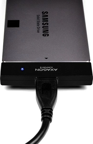 Kasë AXAGON ADSA-1S6 me adapter USB 3.0 - SATA 6G për SSD/HDD 2.5" me kuti mbrojtëse