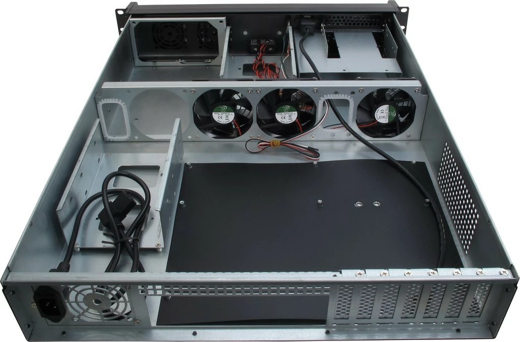 Kasë Inter-Tech 2U-2098-SL, rackmount 2U, industriale, e zezë