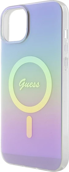 Mbështjellës Guess GUHMP15SHITSU për iPhone 15 6.1", MagSafe, vjollcë