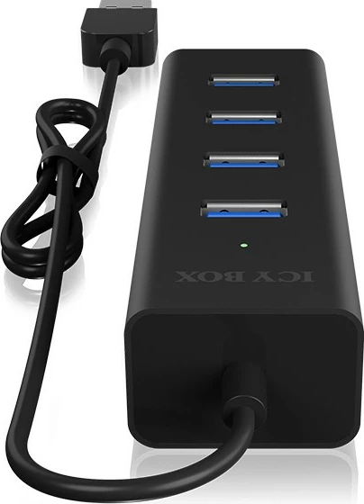 Hub USB ICY BOX IB-HUB1409-U3, 4 porta, 5000 Mbit/s, i zi
