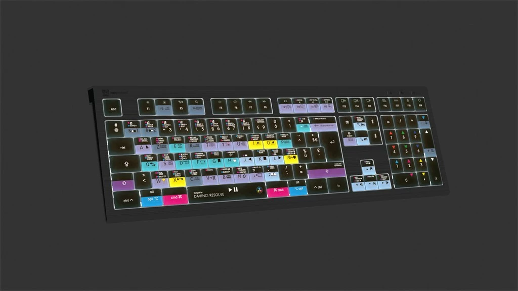 Tastierë LogicKeyboard Astra 2 DaVinci Resolve FR për Mac