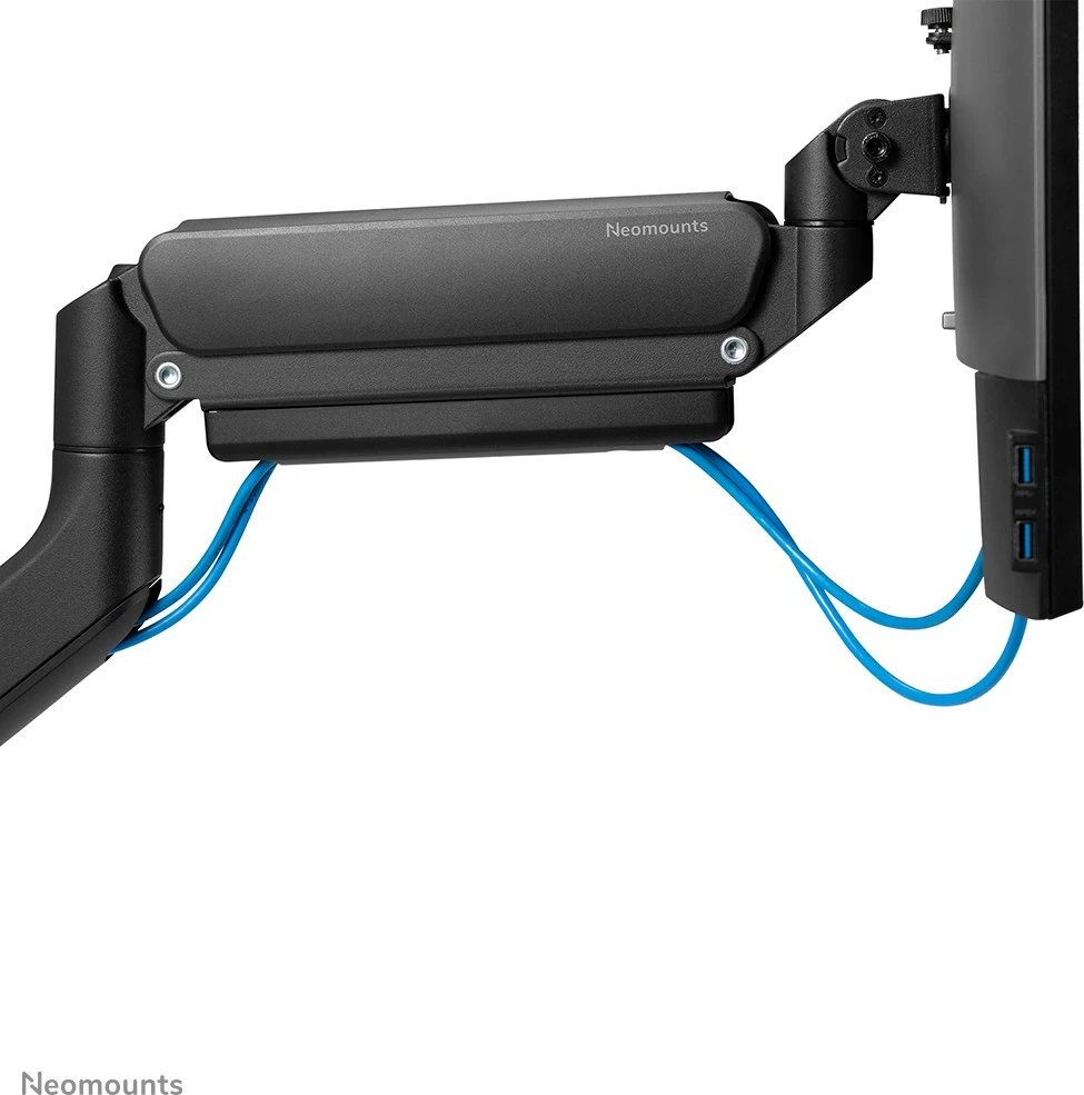 Krah monitori Neomounts DS70-450BL1, gas spring, 17-42 inç, 15 kg, e zezë