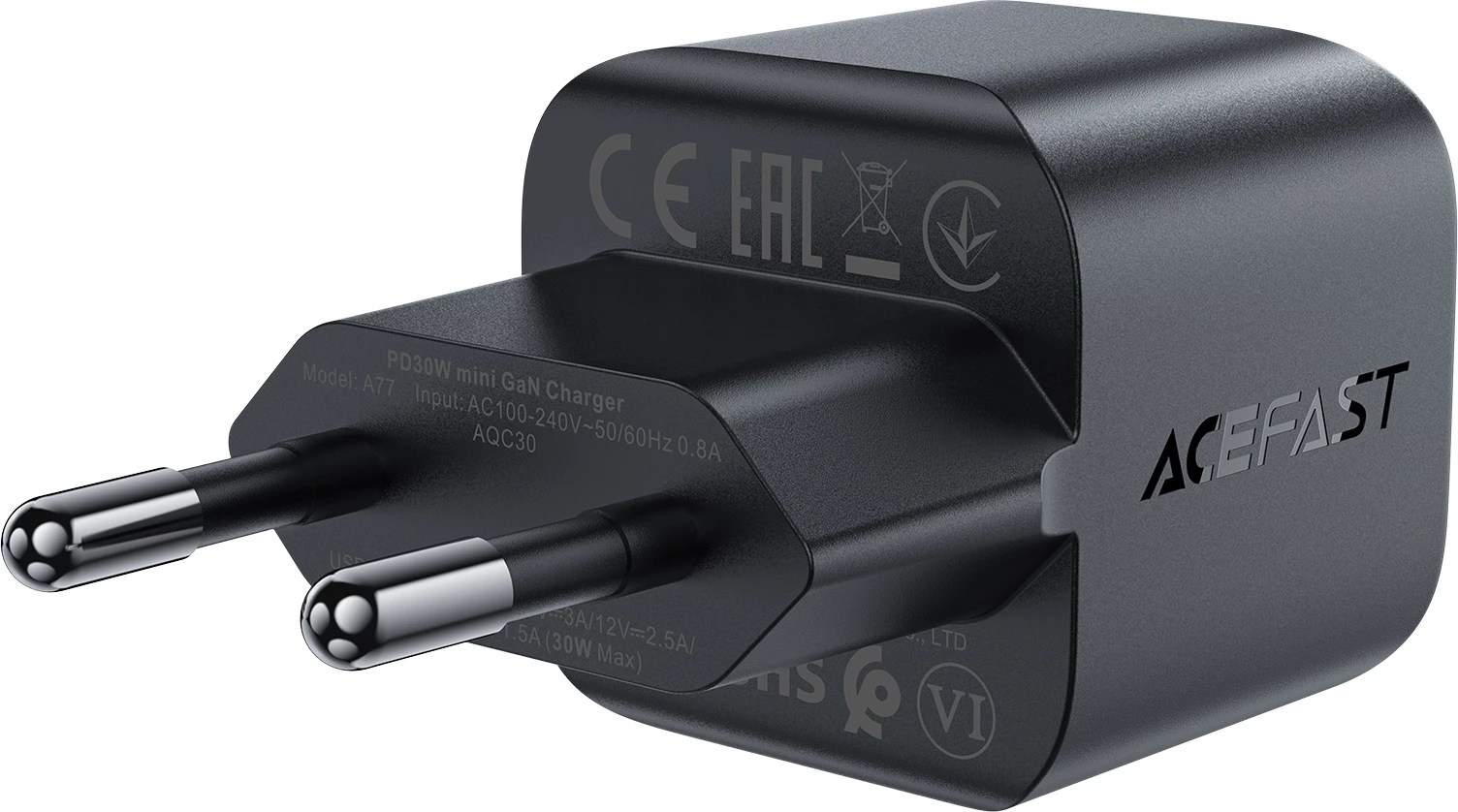 Karikues muri Acefast A77, GaN, 30W, USB-C, i zi
