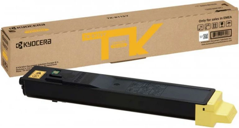 Toner, Kyocera TK-8115 (1T02P3ANL0), kapacitet 5,500–8,800 faqe, i verdhë