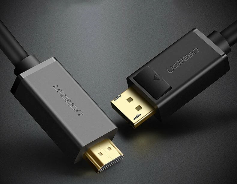 Kabllo Ugreen DisplayPort në HDMI, 2m, 4K, e zezë (DP101 10202)