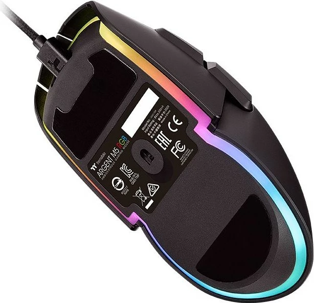 Maus gaming Thermaltake Argent M5 RGB, 16000 DPI, i zi