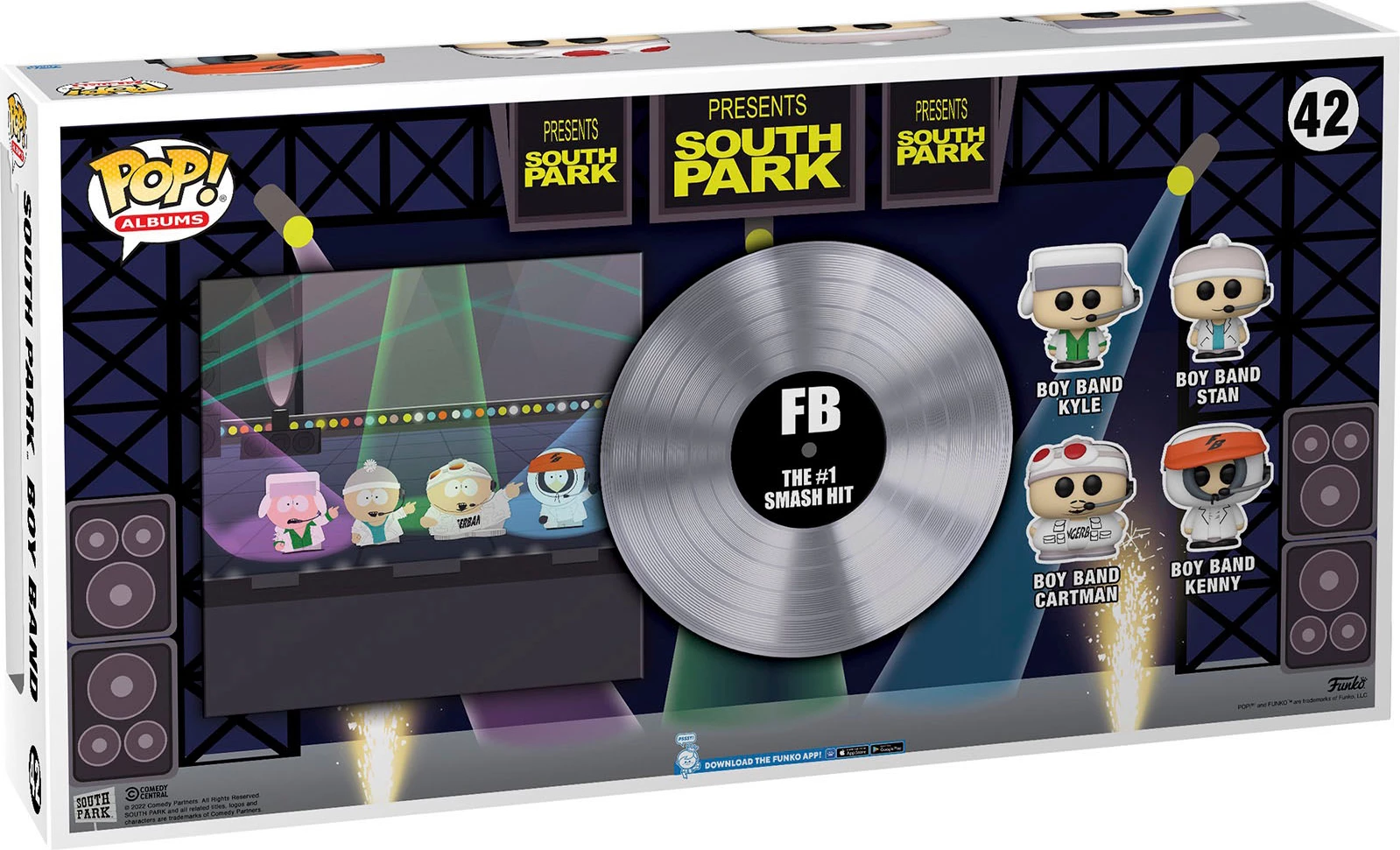 Figurinë koleksionuese Funko Pop Albums Deluxe South Park Boyband, set 4 figurina