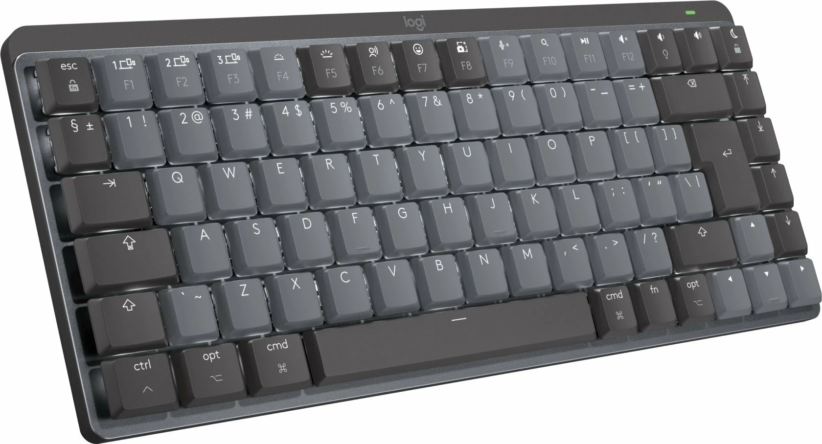 Tastierë mekanike Logitech MX Mechanical Mini for Mac 920-010837, wireless, US INTL layout, backlit, pa numpad, Graphite
