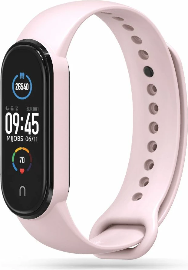 Rrip për smartband Tech-Protect IconBand për Xiaomi Mi Band 5/6/7/NFC, Rozë e çelët