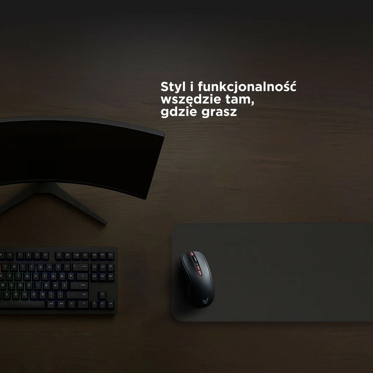 Mauspad Rampage Pulsar Pro S, 29x24 cm, tkaninë jacquard, e zezë