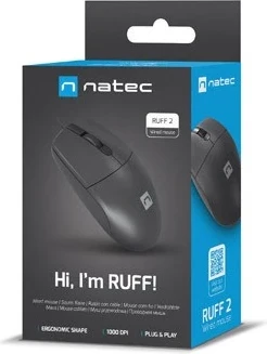 Maus optik Natec Ruff 2, 1000dpi, i zi 