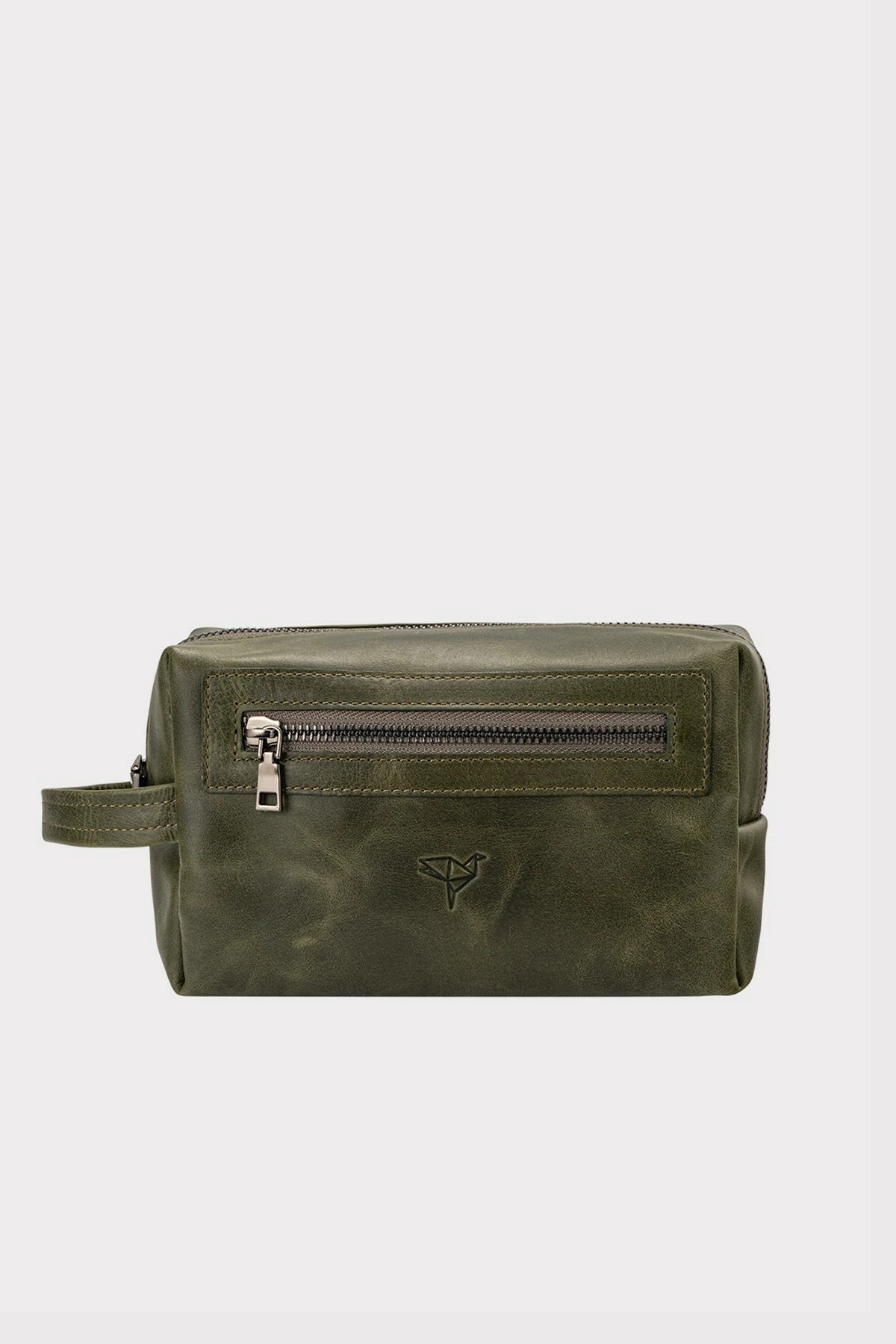 Çantë dore lëkure, ngjyrë e gjelbër, Zoozie Bags Boston Crazy