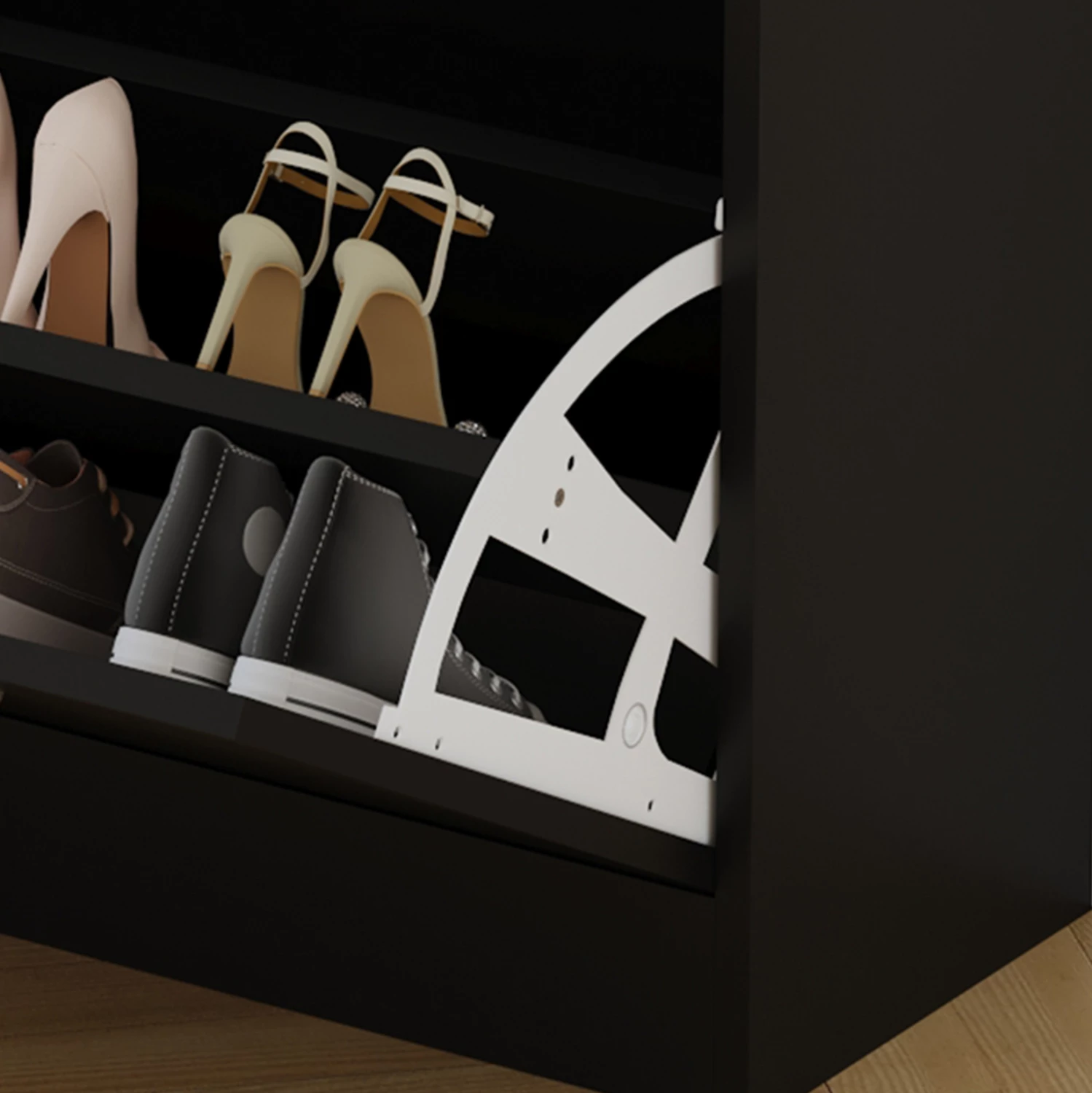 Set për hyrje me pasqyrë GORN FH2473.02 melaminë në ngjyrë wenge 90x24x190Hcm