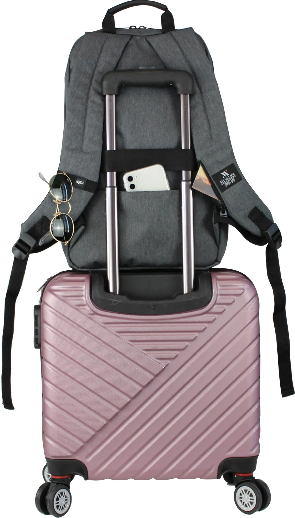 Çantë shpine për laptop, ngjyrë e zezë, Zoozie Bags, 2201