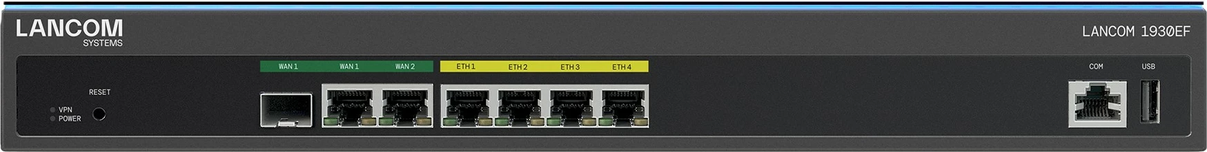 Router SD-WAN LANCOM 1930EF, 6 porta LAN, 1U, metal, Gigabit Ethernet, ngjyrë e zezë