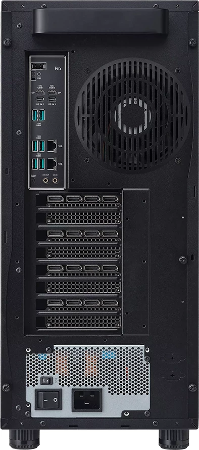 Kompjuter workstation barebone ASUS ExpertCenter Pro ET900A X9, WRX90, sTR5, 8x DDR5 RDIMM, 4x M.2, 10Gb LAN, PSU 2000W Platinum, i zi