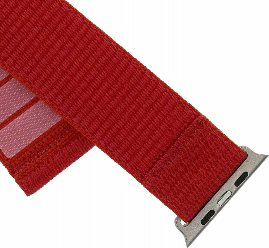Rrip sportiv për Smartwatch Fixed Nylon Sporty Strap FIXNST2-1029-RD për Apple Watch Ultra 49mm, 160-210 mm, i kuq