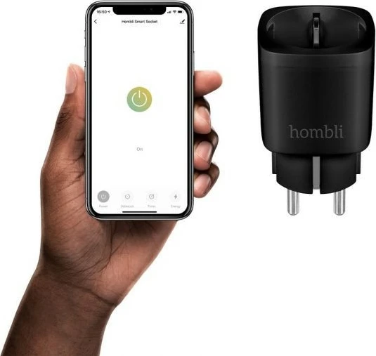 Smart WiFi Plug Hombli HBPP-0205, Wireless, iOS/Android, E zezë