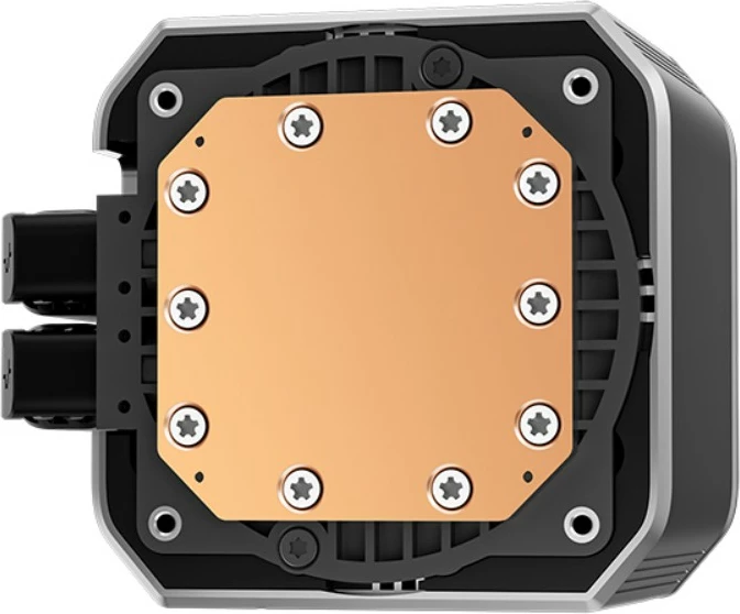 Ftohës uji DeepCool MYSTIQUE 240 ARGB, 2x12cm, LCD, i zi