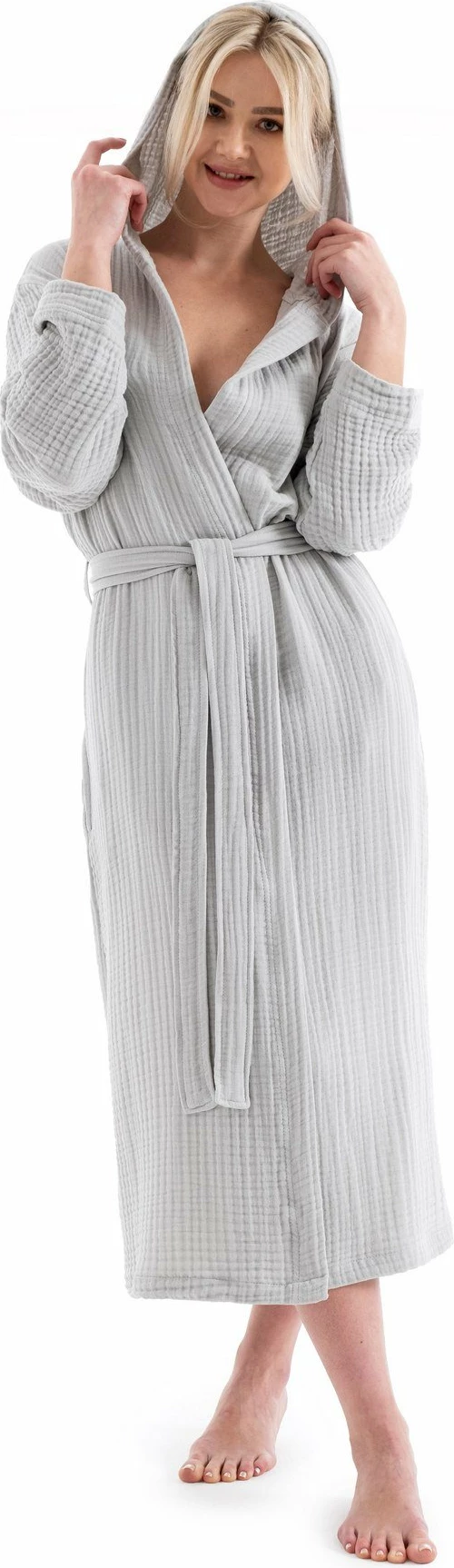 Rrobdeshamber uniseks Mijölnir, muslin, ngjyrë gri