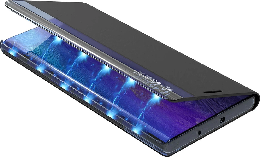 Mbështjellës Hurtel New Sleep View Case për Samsung Galaxy A35, me kapak dhe qëndrim, Blu