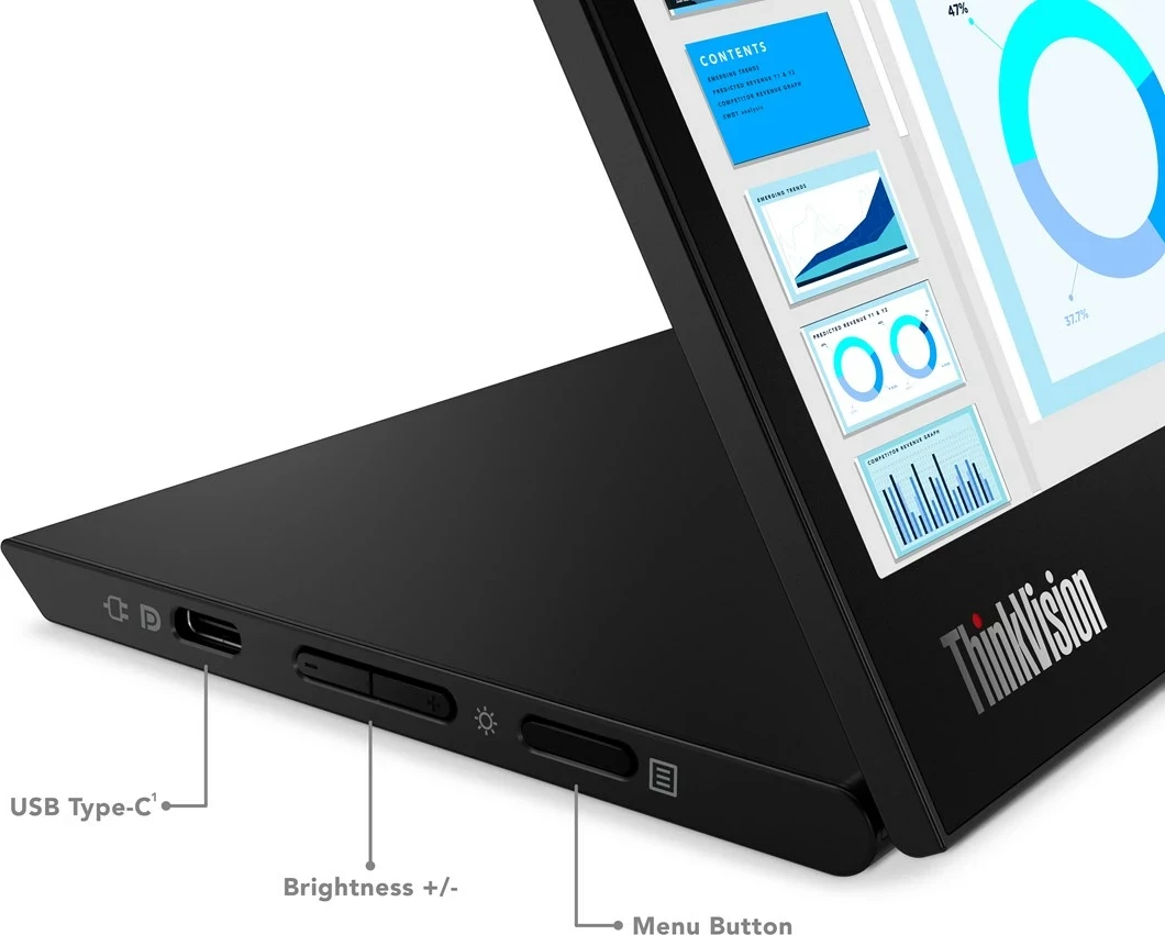 Monitor Lenovo ThinkVision M14d, 14", 2.2K, LED, i zi