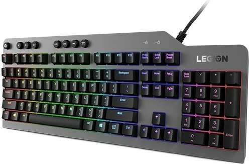 Tastierë mekanike Lenovo Legion K500, RGB LED, USB, QWERTY, Gri