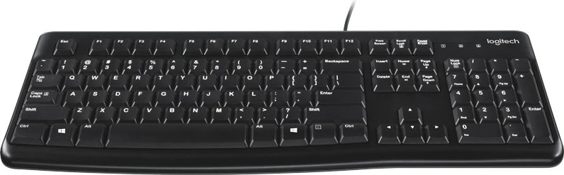 Tastierë Logitech K120, USB, full-size, profil i ulët, e zezë