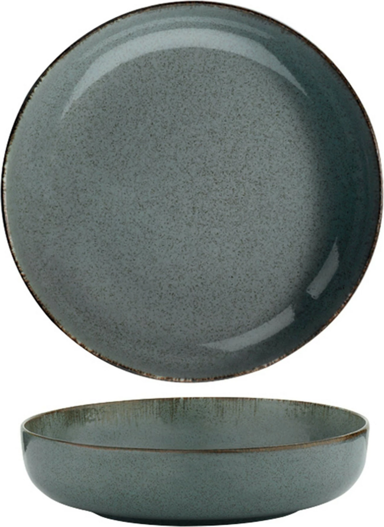 Set tasash porcelani, 6 copë, ngjyrë kaltër, Hermia Concept, MODKAS6Y2730P01