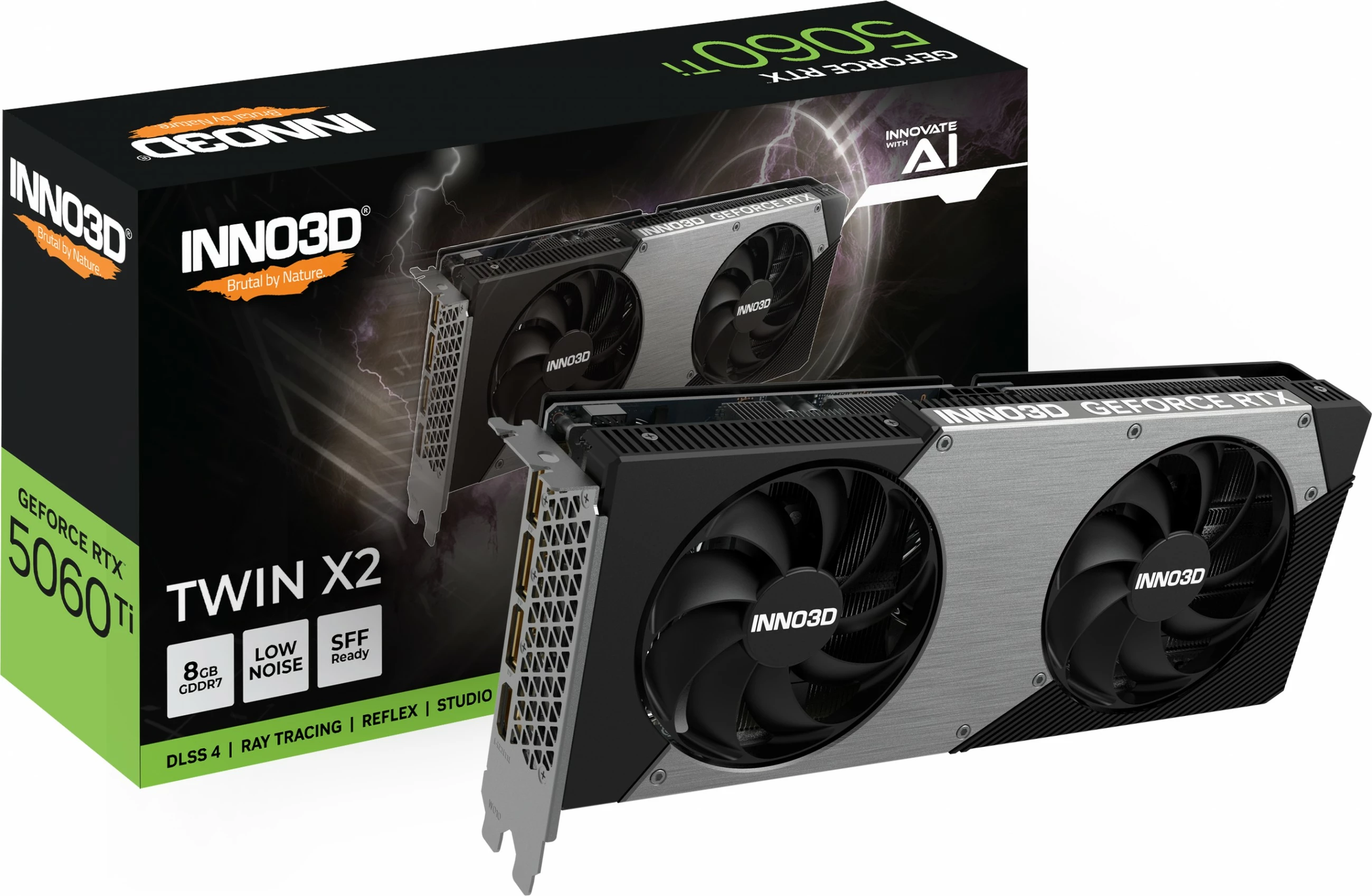 Kartelë grafike Inno3D RTX 5060 Ti Twin X2 8GB GDDR7