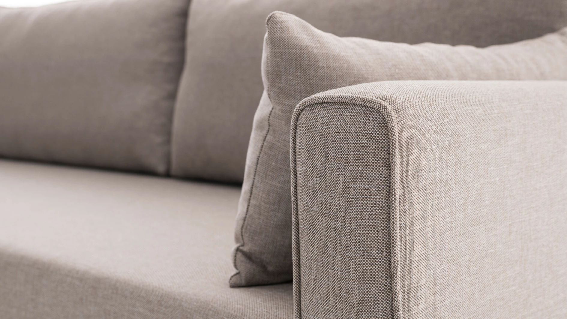 Këndare Bella, ngjyrë krem, Atelier del Sofa, kënd majtas