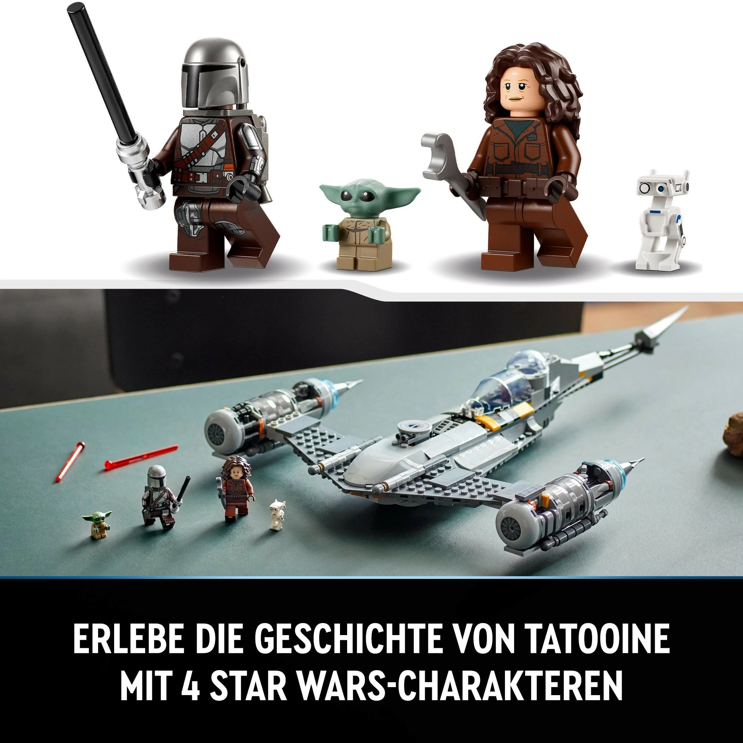 Set ndërtimi LEGO Star Wars The Mandalorian’s N-1 Starfighter, 412 pjesë, plastikë, shumëngjyrësh